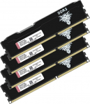 DDR3 32GB Kit (8GBx4) Desktop RAM 1600MHz PC3-12800 UDIMM Non-ECC Unbuffered 1.5V 2Rx8 Dual Rank 240-Pin CL11 PC arvuti m&auml;lu uuendamise mooduli m&auml;lukomplekt (must)