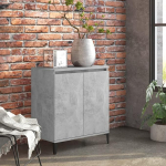 Voupuoda Sideboard, Hallway Cabinet, Side Cabinet, Hallway Cabinet, Storage Cabinet, Cabinet, Sideboard, Concrete Grey, 60 x 35 x 70 cm, Chipboard