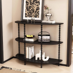 Kitsas konsoollaud, kaasaegne diivan- ja konsoolilaud, v&auml;ike n&auml;itusetuba, elutuppa, esikusse, fuajeesse, koridori, diivanile (Nero,100 cm/39,4 tolli)