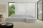 ALTDECOR Ecksofa L-forma nurgasohvris Bett Eckcouch Diivan Wohnlandschaft Diivan Arrio-L2-328x171x83 cm Hellgrau