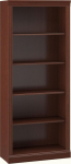 Bush Furniture Saratoga raamaturiiul 5 riiuliga, suur avatud raamaturiiul Harvest Cherry, vastupidav vitriinkapp raamatukokku, elutuppa ja kodukontorisse, 30W x 13D x 72H