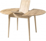 Scandi 5 s&ouml;&ouml;gilaud (&uuml;mmargune, pikendatav) - laud k&ouml;&ouml;ki, s&ouml;&ouml;gituppa ja elutuppa - t&auml;ispuit (tamm) - pleegitatud tamm - &uuml;mmargune pikendatav laud (110-145 x 110 x 75 cm)