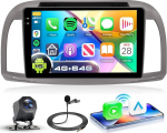 VECHTEL 4G + 64G Autoradio Android 15 Nissan Micra III K12 2002-2010, 9-tolline Incell HD puuteekraan juhtmevaba Carplay Android autoga, autoraadio koos GPS Wi-Fi USB Bluetooth FM RDS raadio tagasip&ouml;&ouml;rdega