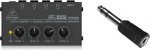 Behringer MICROAMP HA400 Ultra Compact 4-kanaliline stereok&otilde;rvaklappide v&otilde;imendi ja PremiumCord adapter 6.3mm stereopistikutest 3.5mm stereopistikutesse mees ja naine