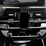 Mobiiltelefonihoidik BMW X3 G01 (2018-2021) ja X4 G02 (2018-2021), 4,5-7-tollised nutitelefonid (must)