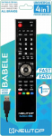 N NEWTOP Babele 4-in-1 universaalne kaugjuhtimispult TV SAT Player DVD AUX VCR HDD HiFi-projektor Programmeeritav k&otilde;ik arvutist USB Pidev uuendamine 44 nuppu
