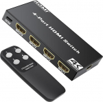 HDMI l&uuml;liti 4K 30Hz, HDMI l&uuml;liti 4 in 1 Out koos IR puldiga, 4 port HDMI valikarbi toetus HDCP 1.4 HDR 3D &uuml;hildub PS5/4, Xbox, Apple TV, Skybox, Blu-Ray, HDTV, monitoriga.
