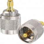 Boobrie PL259 isane SMA emane adapter SMA kuni PL259 isane ham raadioantenni adapter UHF isane SMA emane koaksiaaladapter amat&ouml;&ouml;r CB raadioantennidele Broadcast WiFi HT raadio 2 tk pakett
