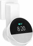 Wandhalterung f&uuml;r Echo Spot (2024 Release), Halterung f&uuml;r Echo Spot, Keine Schrauben oder Bohrungen erforderlich, platzsparendes Spot Zubeh&ouml;r mit Kabel versteckte Lagerung (WL803), wei&szlig;