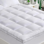 GRT madratsi pealisplaat 150 x 200 cm, madratsi kaitsja Fitted Sheet madratsi pealisplaat Bambuskiudude pealisplaat ja 3D lumehelbeke t&auml;idis, sobib kuni 30 cm k&otilde;rgusele Box Spring vooditele.