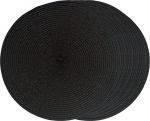 Punutud taldrikud &Uuml;mmargused taldrikud Punutud plastist 32cm taldrikud 6 taldriku komplekt mustad