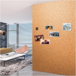 QNDUGJFER Korktafelrolle, Selbstklebende Korktafelrolle, zuschneidbare gro&szlig;e Kork-Pinnwand, rahmenlose Korkplatte f&uuml;r Zuhause, B&uuml;ro, Schule, Message Vision Board (Farbe: Braun, Gr&ouml;&szlig;e: 1,22 x 0,82 m (