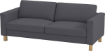 Diivanikate ainult.Vastupidav kangast diivanikate Karlstad kolmele 3-kohalisele (ei ole loveseat.) (Laius: 205cm) Kaane asendus, mis &uuml;hildub iKea Karlstad Slipcoveriga (pol&uuml;ester lina tumehall).
