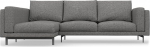 mugavalt Nockeby 2-kohaline diivan koos vasaku Chaise Lounge Slipcoveriga, k&auml;sitsi valmistatud, &uuml;hildub Nickelby diivaniga koos Chaise Longue'ga, vasakpoolne, ainult katted (Heavy Duty, Antratsiit)