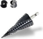 HSS astmepuur metall, koonuspuur TiAlN kobalt, M42 kobaltist kooriv puur, l&auml;bim&otilde;&otilde;t 4-32 mm, kahekordne spiraalne astmepuur, 15 sammu koonuspuur roostevabast terasest, k&otilde;vast metallist, puidust, plastikust