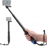94cm Wasserdicht Selfie Stick f&uuml;r GoPro, Ausziehbares Einbeinstativ f&uuml;r DJI Osmo Action 5 Pro/4/3, GoPro Hero 13/12/11/10/9/8/7/Max Action-Kameras
