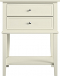 Ameriwood Home Franklin aksessuaarilaud 2 sahtliga, valge