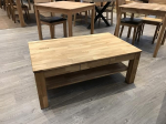 Couchtisch 2257 Massiivne tammepuust &otilde;litatud sahtliga 115 x 70 cm