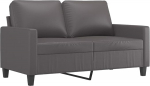 vidaXL diivan 2-kohaline, Lounge diivan diivan koos k&auml;etugede seljapatjadega, elutoa diivan disain diivan metallist raam, istumism&ouml;&ouml;bel kahekohaline, kaasaegne, hall kunstnahk