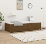 ZEYUAN p&auml;evavoodi, diivanvoodi, diivanvoodi magamisfunktsiooniga, diivanvoodi, diivanvoodi, diivanvoodi, p&auml;evavoodi, diivanvoodi, noortevoodi, mesi pruun, 90 x 200 cm, massiivne m&auml;nnipuit