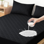 Ystyle madratsikaitse veekindel 90 x 200 cm, niiskuskaitse madratsikaitse venib kuni 30 cm, pehme madratsikaitse libisemisvastane, tolmulestade vastane madratsikatte pestav, must