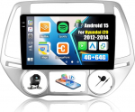 SIXTOP 4G+64G Android Autoradio f&uuml;r Hyundai i20 2012-2014 mit Wireless CarPlay Android Auto Mirror Link Autoradio Mit Bildschirm 9" mit Bluetooth FM RDS Radio GPS WiFi SWC EQ R&uuml;ckfahrkamera