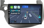 Cadley [2+64G] Android 15 autoraadio Honda Fit Jazz 2007-2014 juhtmevaba Apple CarPlay Android auto peeglilink GPS navigatsioon Bluetooth 5.0 WiFi USB Navi FM + tagurduskaamera