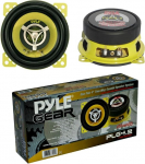 Pyle 2 x 2-Way koaksiaalne k&otilde;lar PLG4.2 PLG 4.2 Kollane 10 cm 4 tolli 70 Watt RMS 140 Watt Max standardse auto ukse korpusesse paari kohta