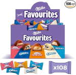Milka Favourites - &scaron;okolaadisegu 5 populaarsest sordist, 108 individuaalselt pakendatud &scaron;okolaadi - 1kg (1000g)