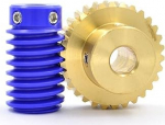 35 Z&auml;hne Turbinenschneckengetriebe 0,5 Modul 1 Modul Kupferturbinenschneckengetriebe 1:35 Untersetzungsverh&auml;ltnis Eingriffswinkel(1M 35T 8mm bore)