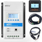 EPEVER Latest 20A Mppt Charge Controller, TRIRON 2210N Intelligent Regulator, Updated Version of Tracer A/an Series (Triron 20A+MT50+RTS+150U)