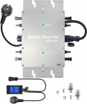 1200 W Solar Grid Tie Micro Inverter Waterproof IP65 MPPT Pure Sine Wave Output Solar Grid-Connected Inverter for 30 V 36 V Solar Panel