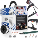 Reboot RB360 130A plasmal&otilde;ikuri ja keevitusmasina kombineeritud seade koos kahepinge 120 V / 240 V, 7-in-1 MIG Flux TIG E-Hand & Coil Gun alumiiniumist terasest garaaži &otilde;ue remondiks