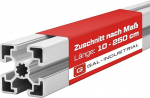 GAL - INDUSTRIAAL Alumiiniumprofiil 45 x 45 mm | soon 10 | pikkus 10-250 cm valitav | anodeeritud ja ilmastikukindel alumiiniumprofiil | ehitusprofiil Bosch'i tootega &uuml;hilduv | s&uuml;steemiprofiil t&ouml;&ouml;stusele ja kodumajapidamistele.
