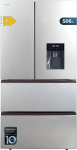 Cecotec Franz&ouml;sische T&uuml;r K&uuml;hlschrank Edelstahl mit Wasserspender 510 l, Bolero CoolMarket FD 510 WD Inox E. 183 cm hoch, 84 cm breit, Invertermotor, geringer Verbrauch, Total NoFrost
