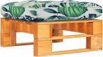 vidaXL Pine Wood Honey Brown Impregnated Garden Stool Stool Garden Table Side Table Footstool Coffee Table Pallet Furniture Garden
