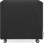 Arketicom Uills Square Puff Stool with Microfibre Cover and Wheels in Various Colours and Sizes 45 Black