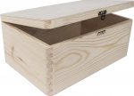 Puidust kirst 30 x 20 x 13 cm Kaane ja sulguriga kast
