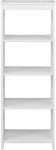 Rebecca Mobili RE6686 Vabalt seisev raamaturiiul Valge kaasaegne raamaturiiul MDF 4 kambrit vannituppa elutuppa M&otilde;&otilde;tmed: 122 x 45 x 30 cm (k&otilde;rgus x laius x s&uuml;gavus): 122 x 45 x 30 cm (k&otilde;rgus x laius x s&uuml;gavus)