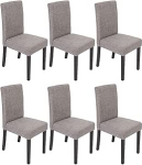 Mendler Littau s&ouml;&ouml;gitoa toolid / K&ouml;&ouml;gitoolid / Tekstiil / Hall / Tumedad jalad / 6 tk / komplektis