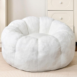 LinkRomat Bean Bag Tool t&auml;iteainega, Faux Fur Bean Bag toolid t&auml;iskasvanutele madala seljaga, Lillede k&auml;etugi, Pehme Bean Bag tool koos struktuuriga, mugav tool jaoks