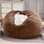 LCYFBE Bean Bag Chair Cover (ainult kate, ilma t&auml;itematerjalita), pehme kohev PV Velvet, pestav, Lazy Diivan Duvet Cover, elutuba, magamistuba, v&auml;lim&ouml;&ouml;bel (7.6 ft (180 x 90 cm))