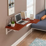 Gardeneea kokkupandav laud, kokkupandav ujuv laud, seinale kokkupandav laud, kontori arvutilaua v&auml;ikestesse ruumidesse (punane pruun)