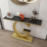 Konsolentisch f&uuml;r den Eingangsbereich mit stabilem Metallrahmen, platzsparende Flurm&ouml;bel f&uuml;r eine stilvolle Inneneinrichtung