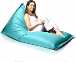 Aiire XXL Outdoor Modern Bean Bag koos t&auml;idisega - kaasaegne hiiglaslik Bean Bag aias ja basseinis ujuv - p&otilde;randapadi j&auml;medad p&otilde;randatoolid - m&auml;ngude Bean Bags lastele ja t&auml;iskasvanutele T&uuml;rkiissinine