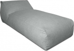 Deshome - Aia kott, Chaise Longue eemaldatav v&auml;litingimustes kasutamiseks, 180 x 90 cm, Bean Bag tool, Outdoor Bean Bag koos polstriga, Pouf Puff Design, Powder Grey