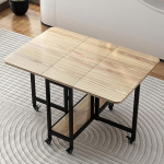 Vielseitiger platzsparender klappbarer Esstisch: ausziehbares kompaktes Design, perfekt f&uuml;r kleine R&auml;ume, moderne Wohnung, effiziente Nutzung, ideal f&uuml;r Familientreffen und Unterhaltung