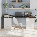 Festnight t&auml;ispuidust lauaplaat, lauaplaat, t&ouml;&ouml;laud t&auml;ispuidust, lauaplaat, s&ouml;&ouml;gilaud, Couchtisc puukantidega, tumehall, 200 x 50 x 4 cm.