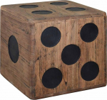 vidaXL hoiukast Mindi Wood 40x40x40cm Dice Design kohvipoolse laua kapp