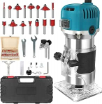 Puidur&ouml;&ouml;vel elektriline - freespink k&auml;sipuu koos kohvriga - 12 komplekti tarvikuid 800 W 330000 R/min 6,35 mm - puidur&ouml;&ouml;vel servafreesimispink k&auml;sipuu freesimiseks puidut&ouml;&ouml;tlemisele